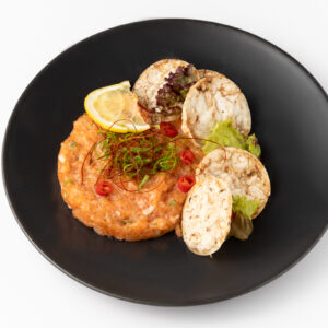 Majonézes lazac tatár