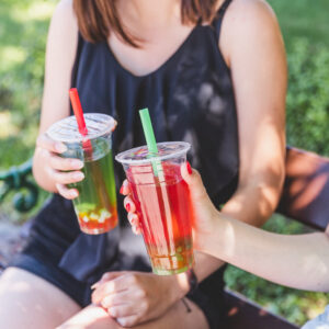 Bubble tea - görögdinnye, 5dl